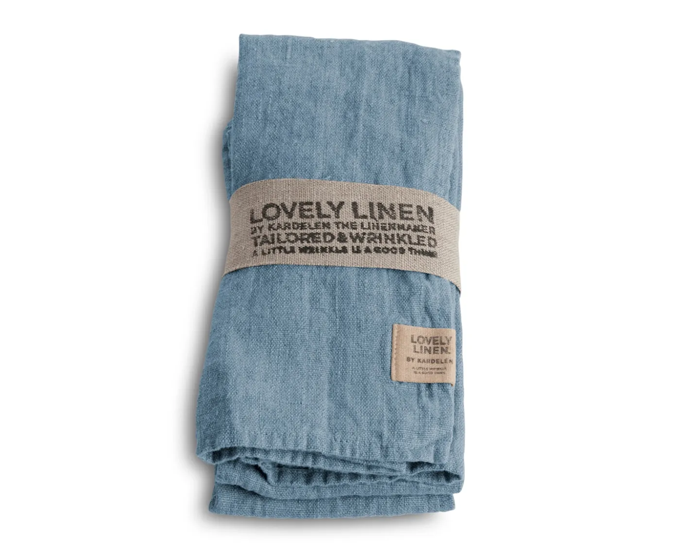 Lovely Linen Lovely Servett Linne Dusty Blue 4-Pack
