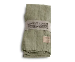 Lovely Linen Lovely Servett Linne Avocado 4-Pack