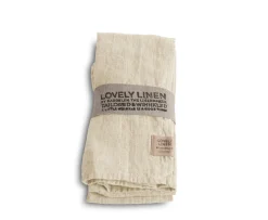 Lovely Linen Lovely Servett Linne Vanilla 4-pack