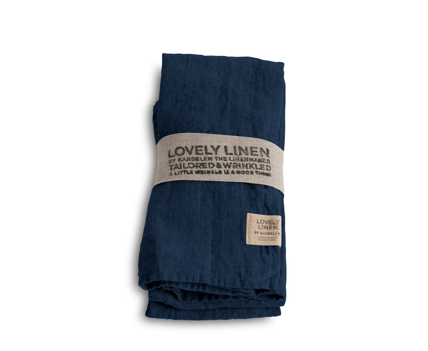 Lovely Linen Lovely Servett Linne Midnight Blue 4-pack