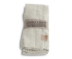 Lovely Linen Lovely Servett Linne Light Grey 4-Pack
