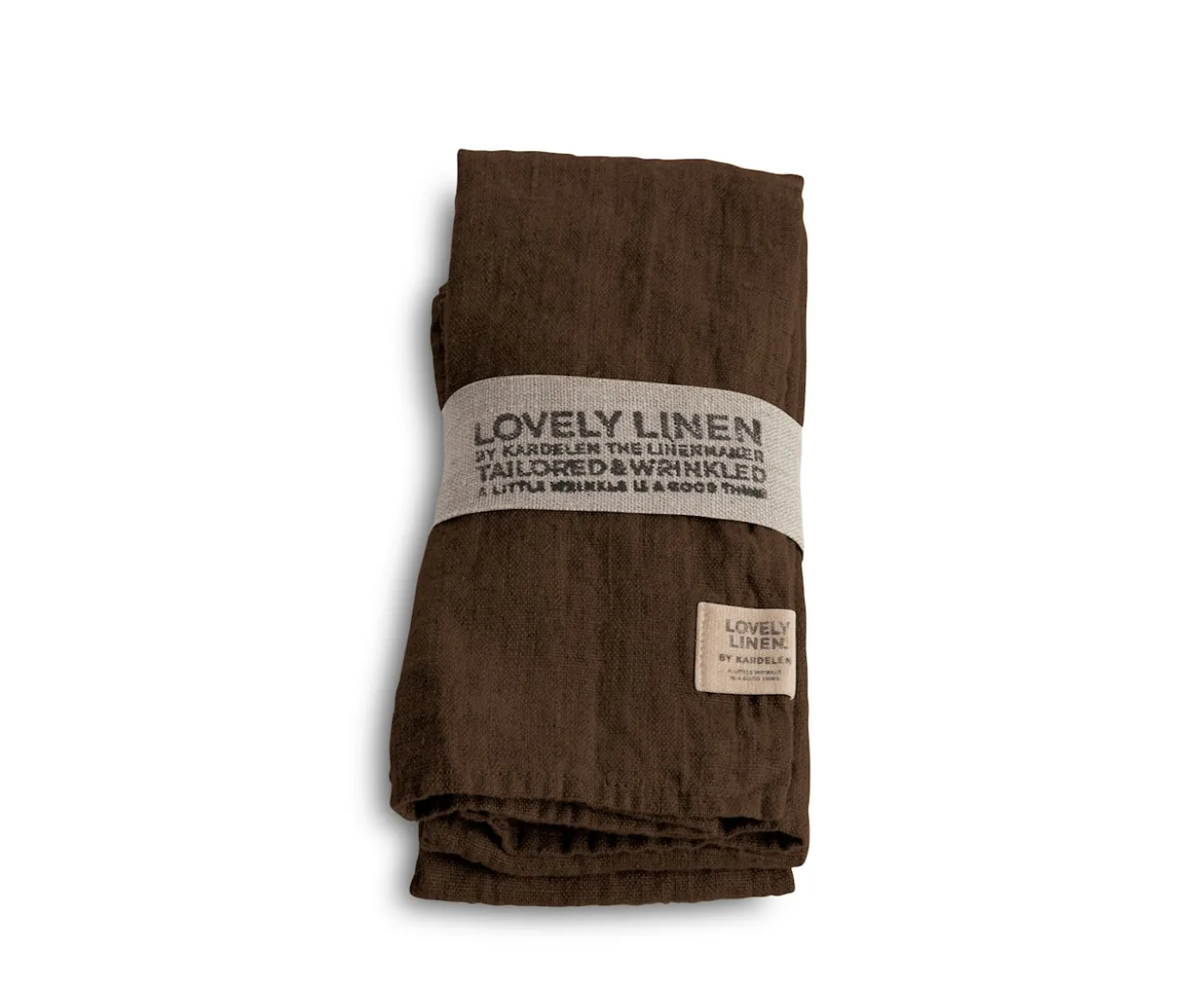 Lovely Linen Lovely Servett Linne Chocolate 4-pack