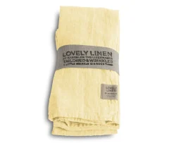 Lovely Linen Lovely Servett Linne Lemon Sorbet 4-pack