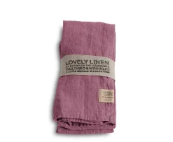 Lovely Linen Lovely Servett Linne Old Rose 4-pack
