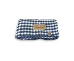 Lovely Linen Misty Duk Linne Square Denim Blue 145x300