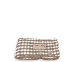 Lovely Linen Misty Duk Linne Square Almond 145x250