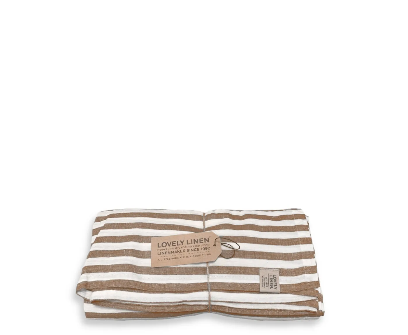 Lovely Linen Misty Duk Linne Edge Almond 145x250