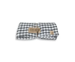 Lovely Linen Misty Duk Linne Square Dark Grey 145x250