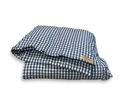 Lovely Linen Misty Påslakan Linne Square Denim Blue Enkel