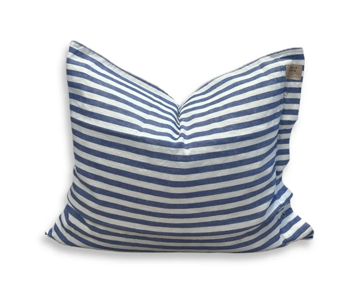 Lovely Linen Misty Örngott Linne Edge Denim Blue 50x60