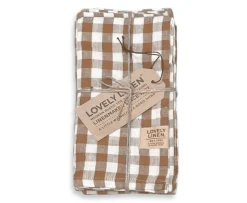 Lovely Linen Misty Servett Linne Square Almond 45x45 4-pack