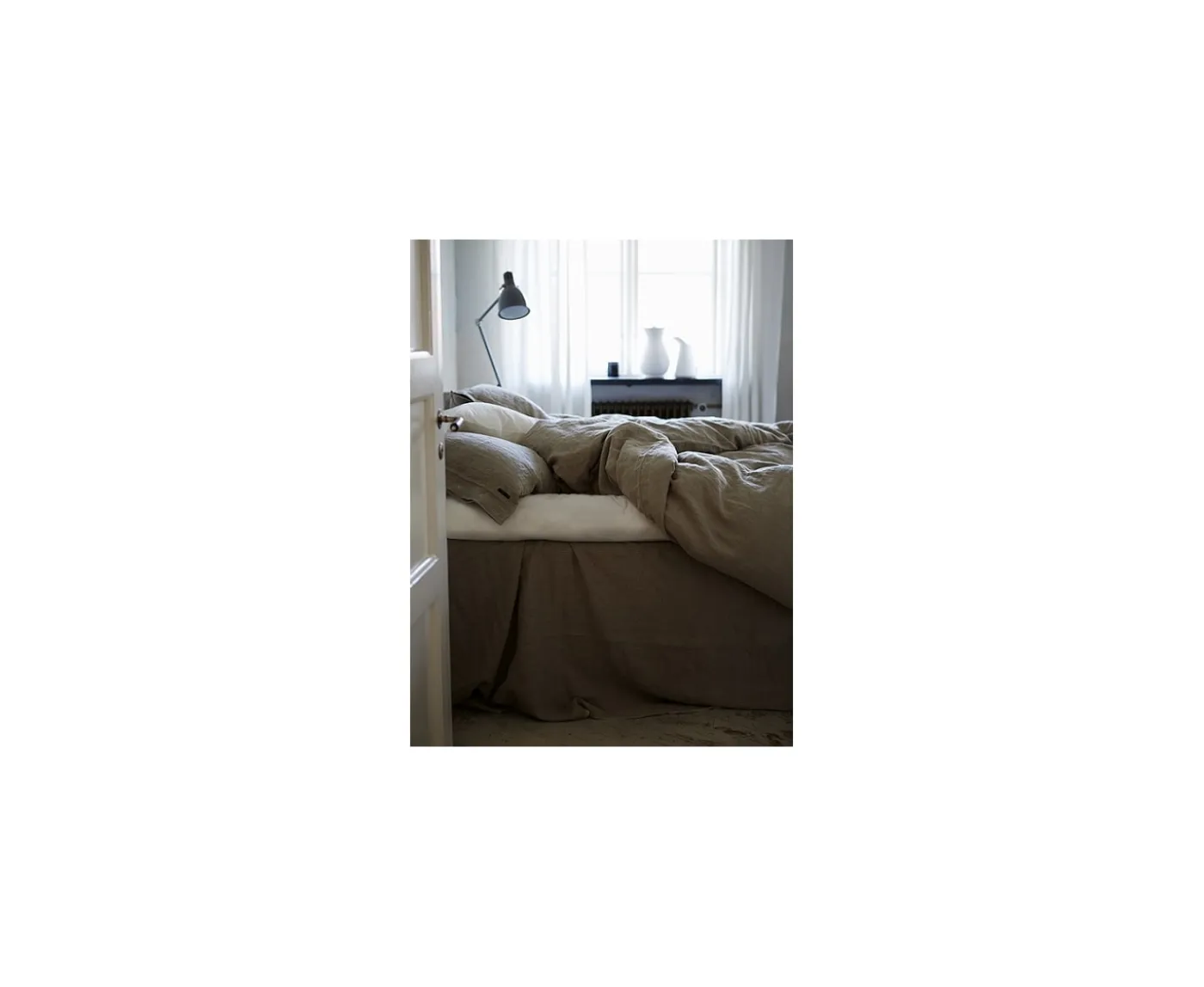 Lovely Linen Påslakan Linne Natural Beige Dubbel