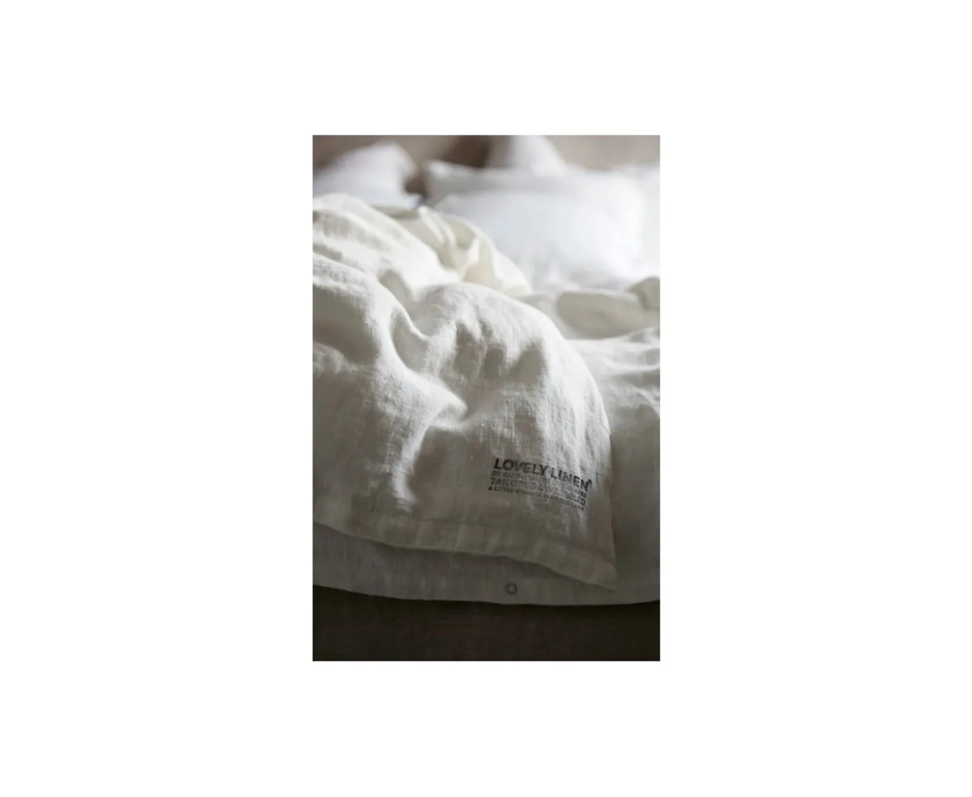 Lovely Linen Påslakan Linne Off White Dubbel