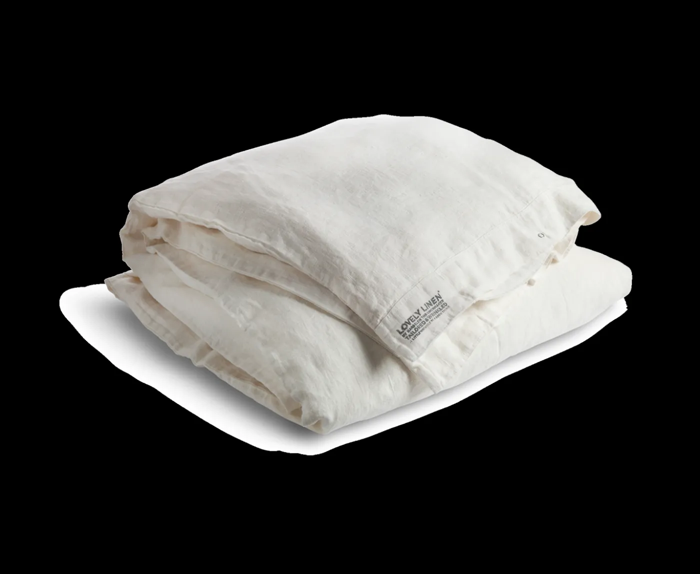 Lovely Linen Påslakan Linne Off White Dubbel