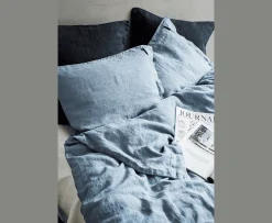 Lovely Linen Påslakan Linne Dusty Blue Dubbel