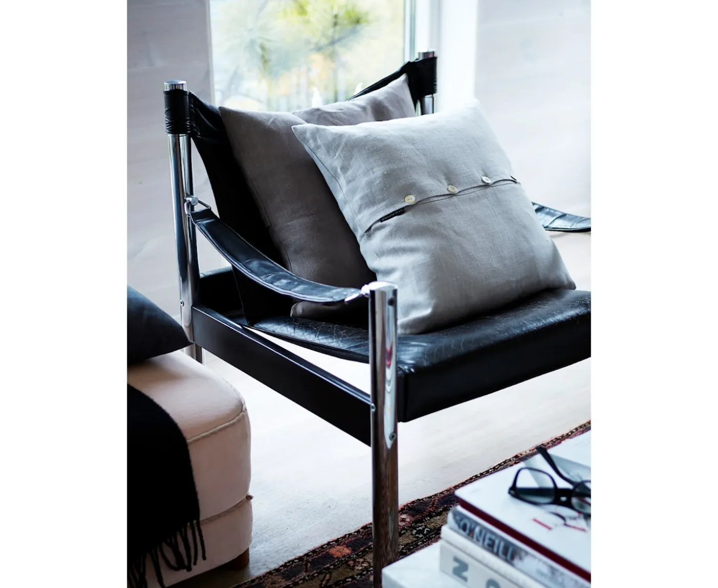 Lovely Linen Classic Kuddfodral Linne Pigeon Blue 50x50
