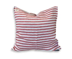 Lovely Linen Misty Kuddfodral Linne Edge Real Red 50x50