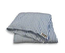Lovely Linen Misty Påslakan Linne Edge Denim Blue Enkel