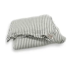 Lovely Linen Misty Påslakan Linne Edge Jeep Green Enkel