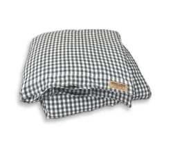 Lovely Linen Misty Påslakan Linne Square Dark Grey Enkel