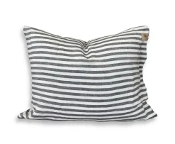 Lovely Linen Misty Örngott Linne Edge Dark Grey 50x60