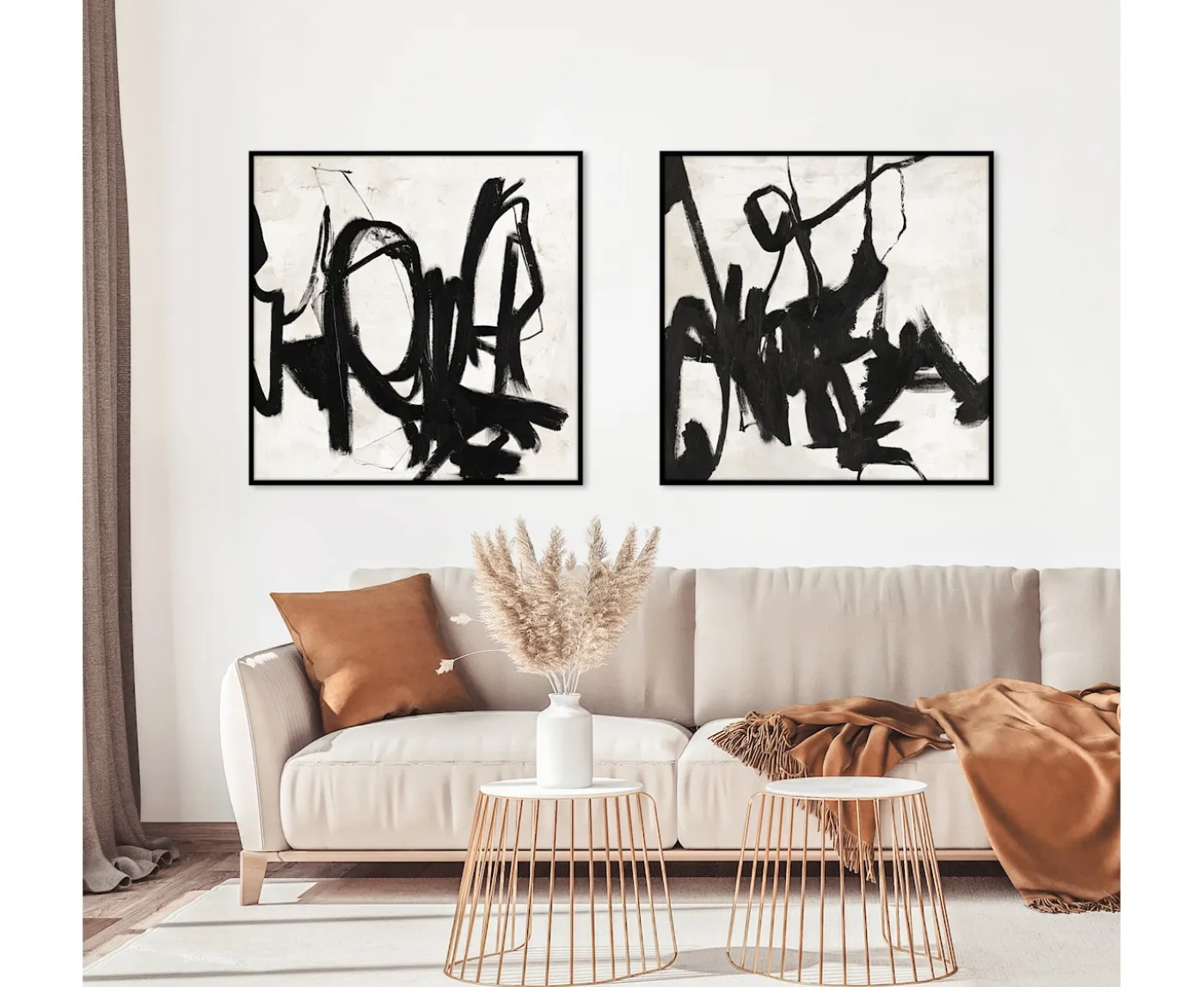 Malerifabrikken Playback 2 Tavla Black Frame 100x100