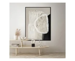 Malerifabrikken White Stone Tavla Black Frame 90x120