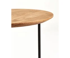 Mavis Tribeca Sidobord Oljad Ek/Svart Ø47
