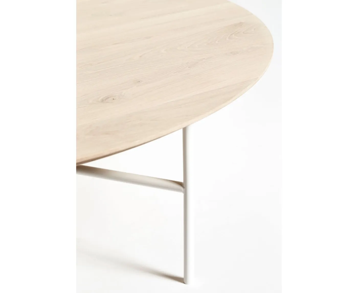 Mavis Tribeca Sidobord Såpad Ek/Vit Ø47