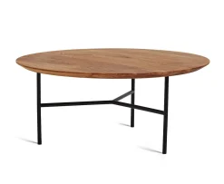 Mavis Tribeca Soffbord Oljad Ek/Svart Ø80