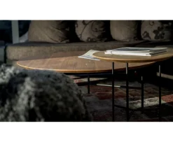 Mavis Tribeca Soffbord Oljad Ek/Svart Ø110