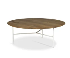 Mavis Tribeca Soffbord Oljad Ek/Vit Ø110