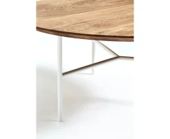 Mavis Tribeca Soffbord Oljad Ek/Vit Ø110