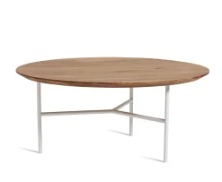 Mavis Tribeca Soffbord Oljad Ek/Vit Ø80
