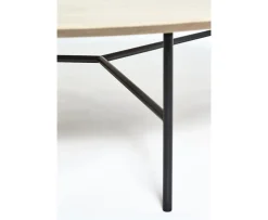 Mavis Tribeca Soffbord Såpad Ek/Svart Ø110