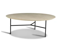 Mavis Tribeca Soffbord Såpad Ek/Svart Ø110