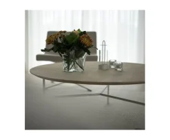 Mavis Tribeca Soffbord Såpad Ek/Vit Ø80