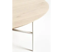 Mavis Tribeca Soffbord Såpad Ek/Vit Ø110