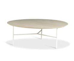 Mavis Tribeca Soffbord Såpad Ek/Vit Ø110