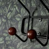 Maze Bill Horizontal Klädhängare Black/ Walnut Hue 173cm