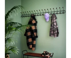 Maze Bill Horizontal Klädhängare Black/ Walnut Hue 173cm
