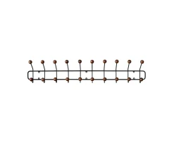 Maze Bill Horizontal Klädhängare Black/Walnut Hue 102cm