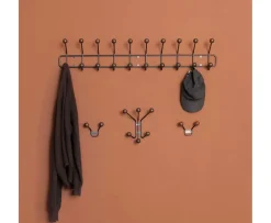 Maze Bill Horizontal Klädhängare Black/Walnut Hue 102cm