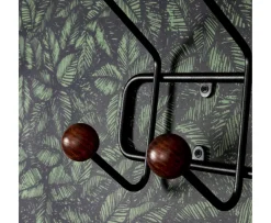Maze Bill Horizontal Klädhängare Black/Walnut Hue 71cm