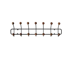 Maze Bill Horizontal Klädhängare Black/Walnut Hue 71cm