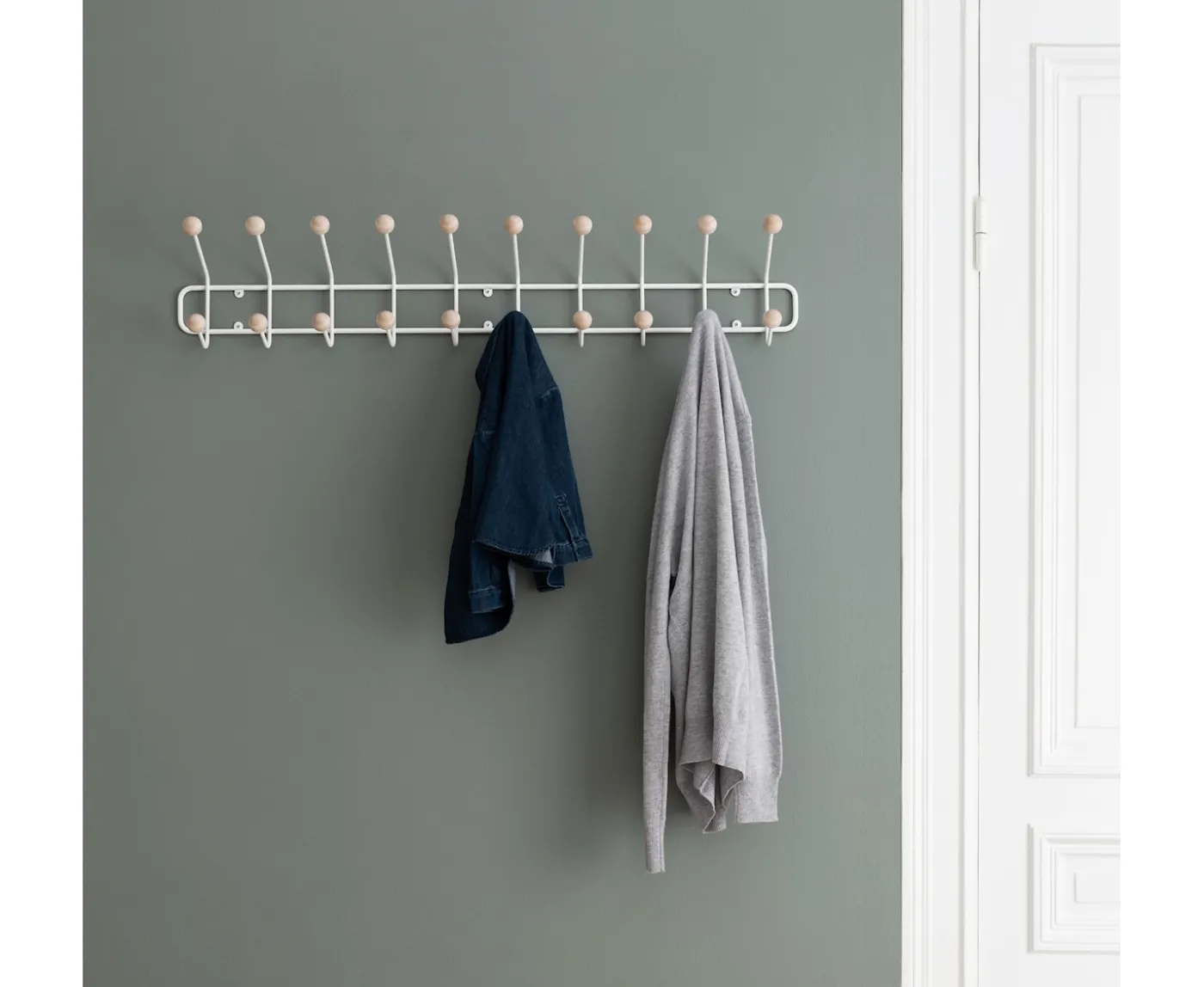 Maze Bill Horizontal Klädhängare White 102cm