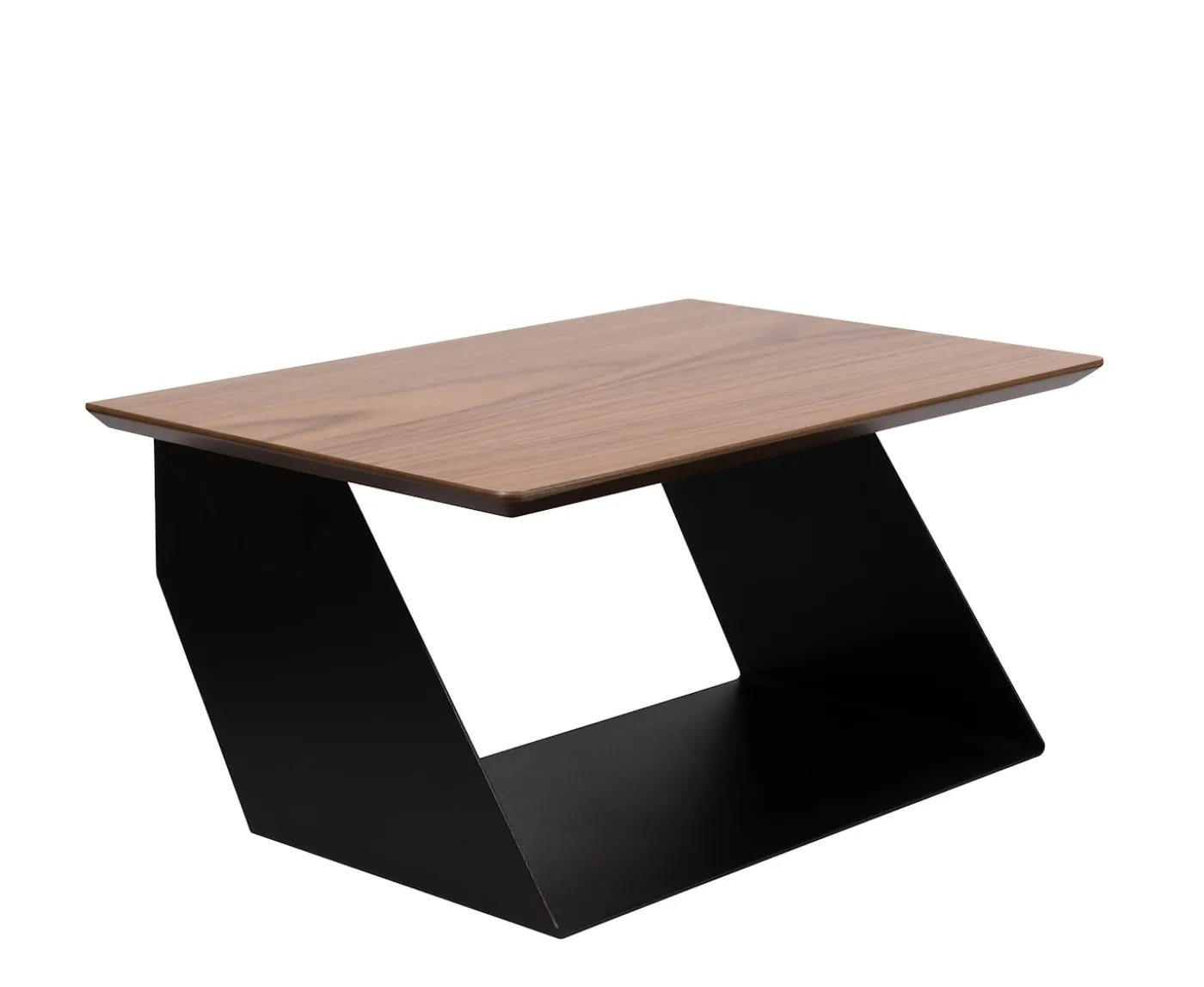 Maze Edgy Sängbord Black/Walnut 17x37