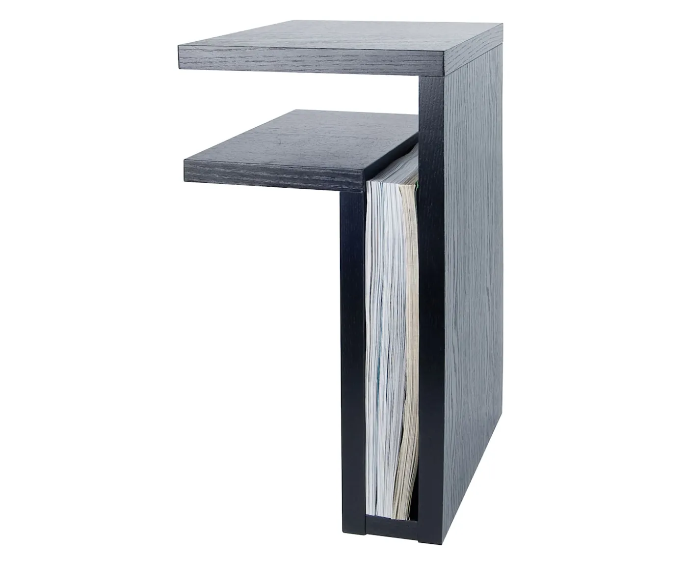 Maze F-Shelf Left Sängbord Black Oak