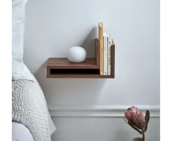 Maze F-Shelf Left Sängbord Walnut