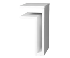 Maze F-Shelf Left Sängbord White